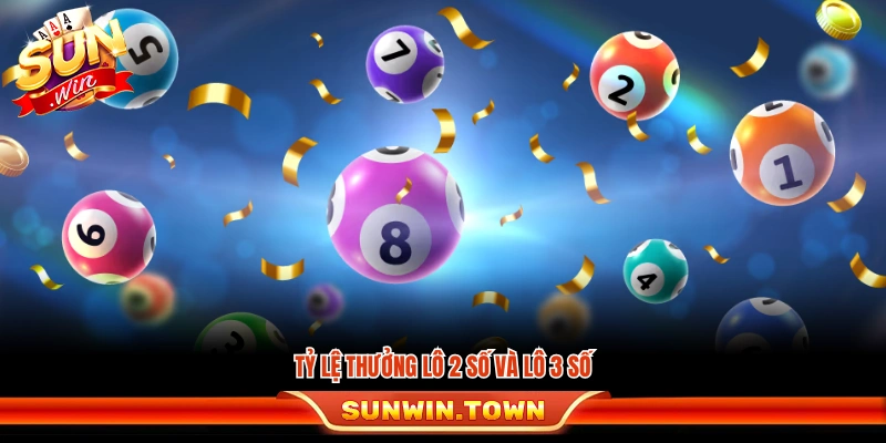 Mức trả thưởng cho lô 2 số và lô 3 số