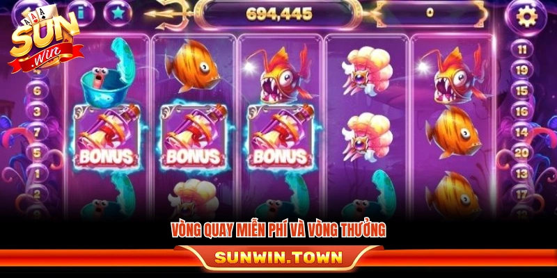 Tính năng free spin cùng các vòng bonus