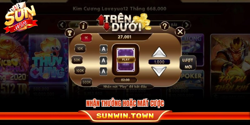 Kết quả sẽ quyết định bạn thắng hoặc thua 